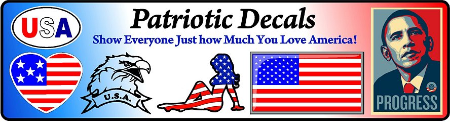 Patriotic Stickers and Decals