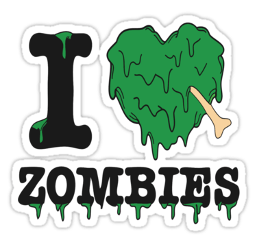 Zombie Love Sticker