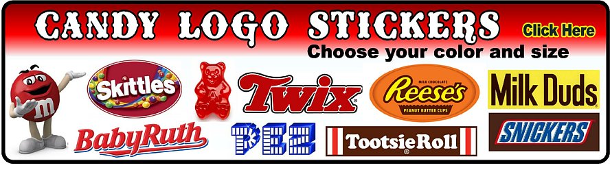 CANDY Logo Stickers