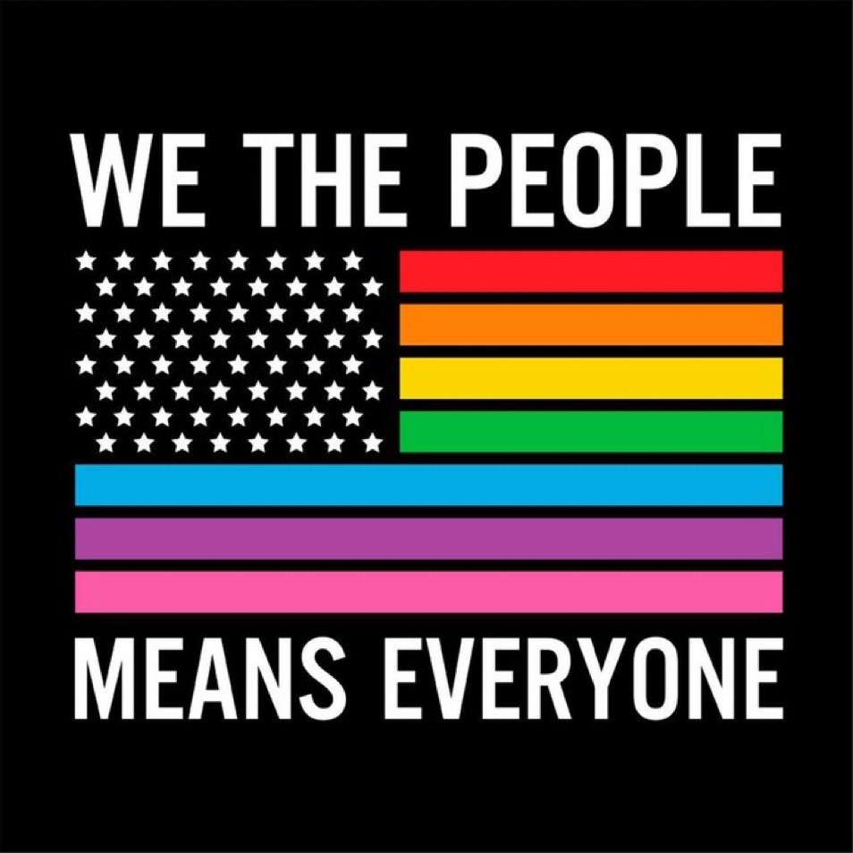 WE THE PEOPLE MEANS EVERYONE LGBT STICKER - The Sticker Boy