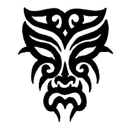 Tribal Mask Vinyl Car Decal