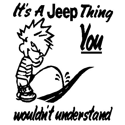 It's a Jeep Thing decal