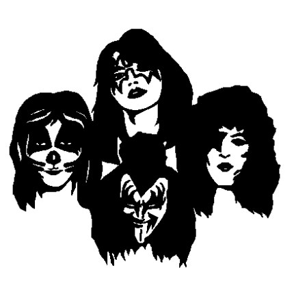 KISS Faces Decal