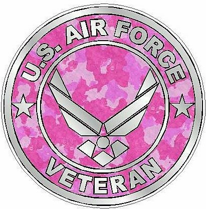 AIR FORCE VETERAN camo pink