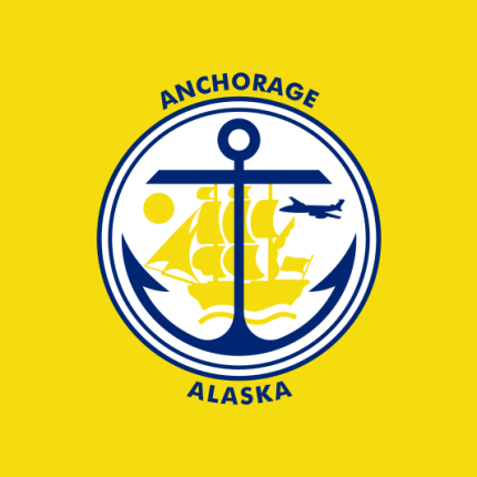 Alaska Anchorage City Flag Decal