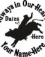 Always in Our Hearts Rodeo Cowboy Bull Rider Sticker