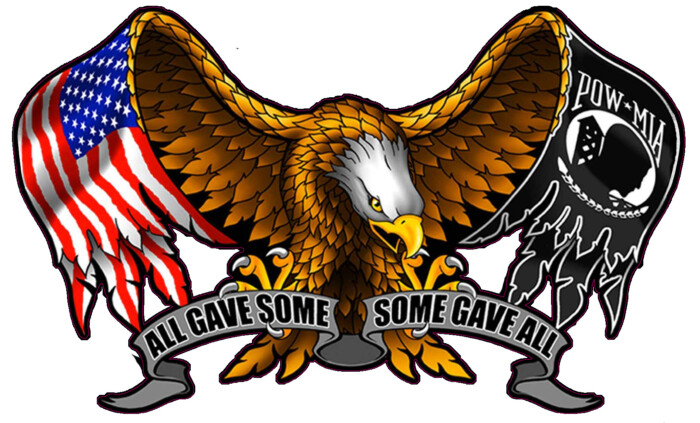 american eagle POW sticker 66