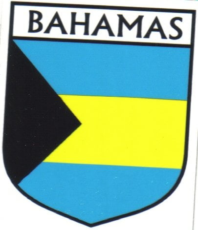 Bahamas Flag Crest Decal Sticker
