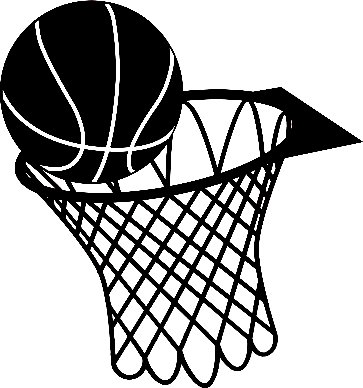 basketball and Net Decal