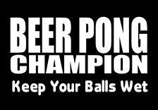 Beer Pong Champ Decal
