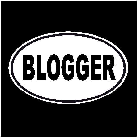 Blogger Oval Decal