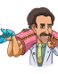 BORAT very nice funny car sticker 03