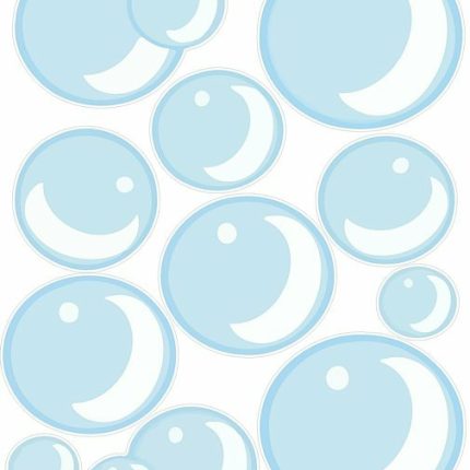 bubble stickers sheet if 13 individual bubbles