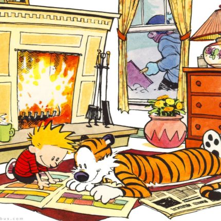 Calvin and Hobbs Rectangular Color Stickers 19