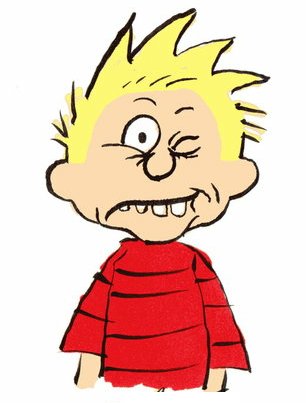 Calvin Faces Color Diecut Decal 2