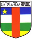 Central African Republic Flag Crest Decal Sticker