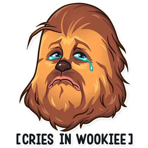 chewbacca wookiee star wars sticker 11