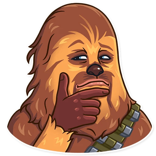 chewbacca wookiee star wars sticker 7