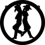 Cowboy and Cowgirl Decal