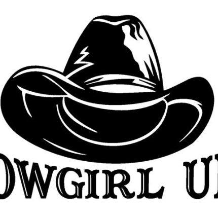 Cowgirl Up with Hat Decal