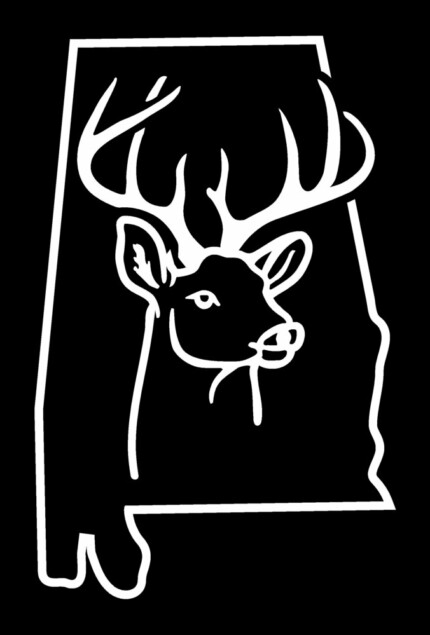 deer hunting alabama sticker