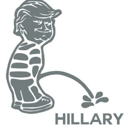 Donald Trump Peeon Decal HILLARY