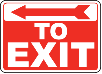 Exit Entrance Signs and Banners 23