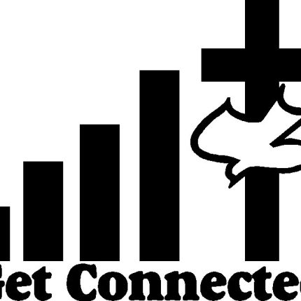 Get connected Die Cut Vinyl Decal Sticker