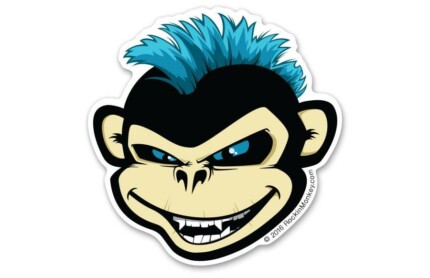 Greasy-Wrench-Monkey-with-Toothpick-Sticker HEAD
