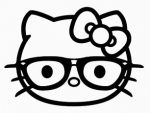 Kitty Kat Nerd Die Cut Decal