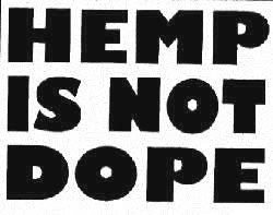 hemp is not dope decal
