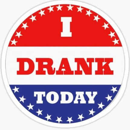 I DRANK TODAY FUNNY BEER STICKER