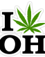I Marijuana Ohio Sticker