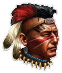 Indian Warrior Vinyl Sticker Waterproof Decal