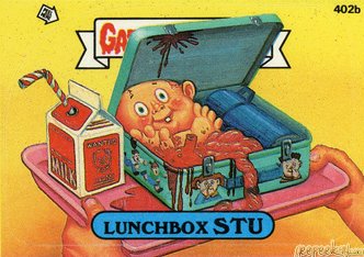 Lunchbox STU Funny Decal Name Sticker