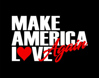make america LOVE again sticker