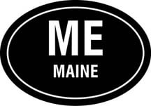 Maine Oval Decal