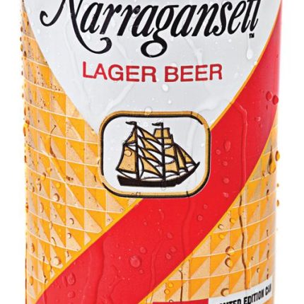 Narragansett Lager Beer Can Shaped Sticker