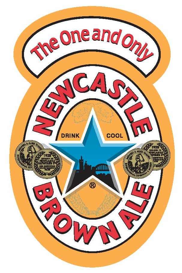 Newcastle Brown Ale logo sticker