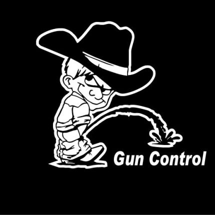 peeon gun control decal 55 cowboy