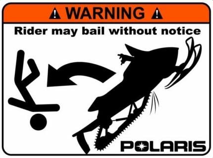 Polaris Funny Warning Sticker 8