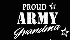 PROUD Military Stickers ARMY GRANDMA