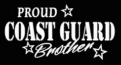 PROUD Military Stickers COAST GUARD BROTHER