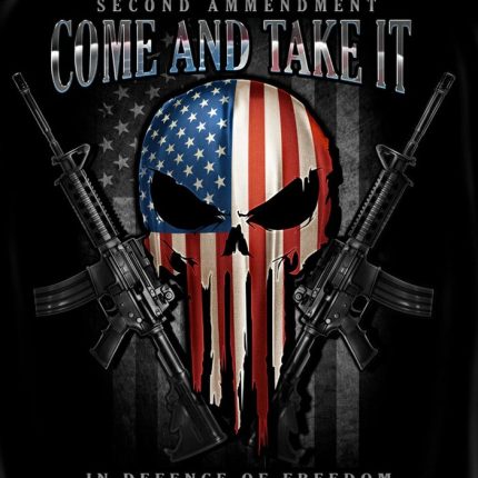 PUNISHER COME AND TAKE IT PATRIOTIC STICKER