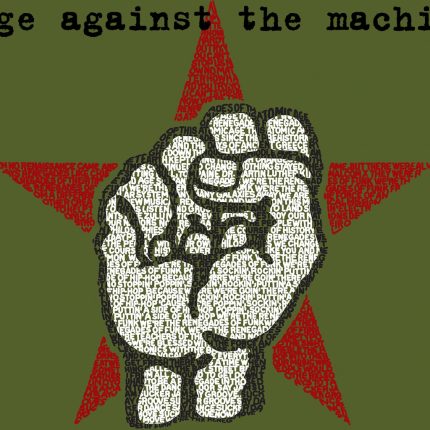 Rage Against the Machine 2 Color Band Decal
