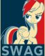 Rainbow Dash Communist Swag sticker