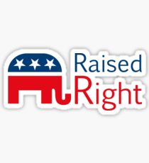 raised right political sticker