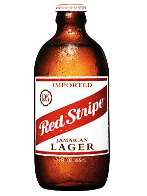 Red Stripe Bottle