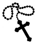 Rosary Cross Sticker