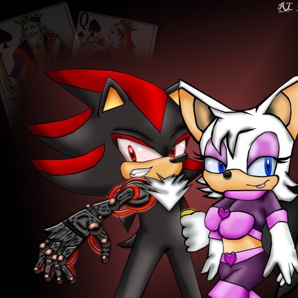 Shadow and Rouge sonic the hedgehog